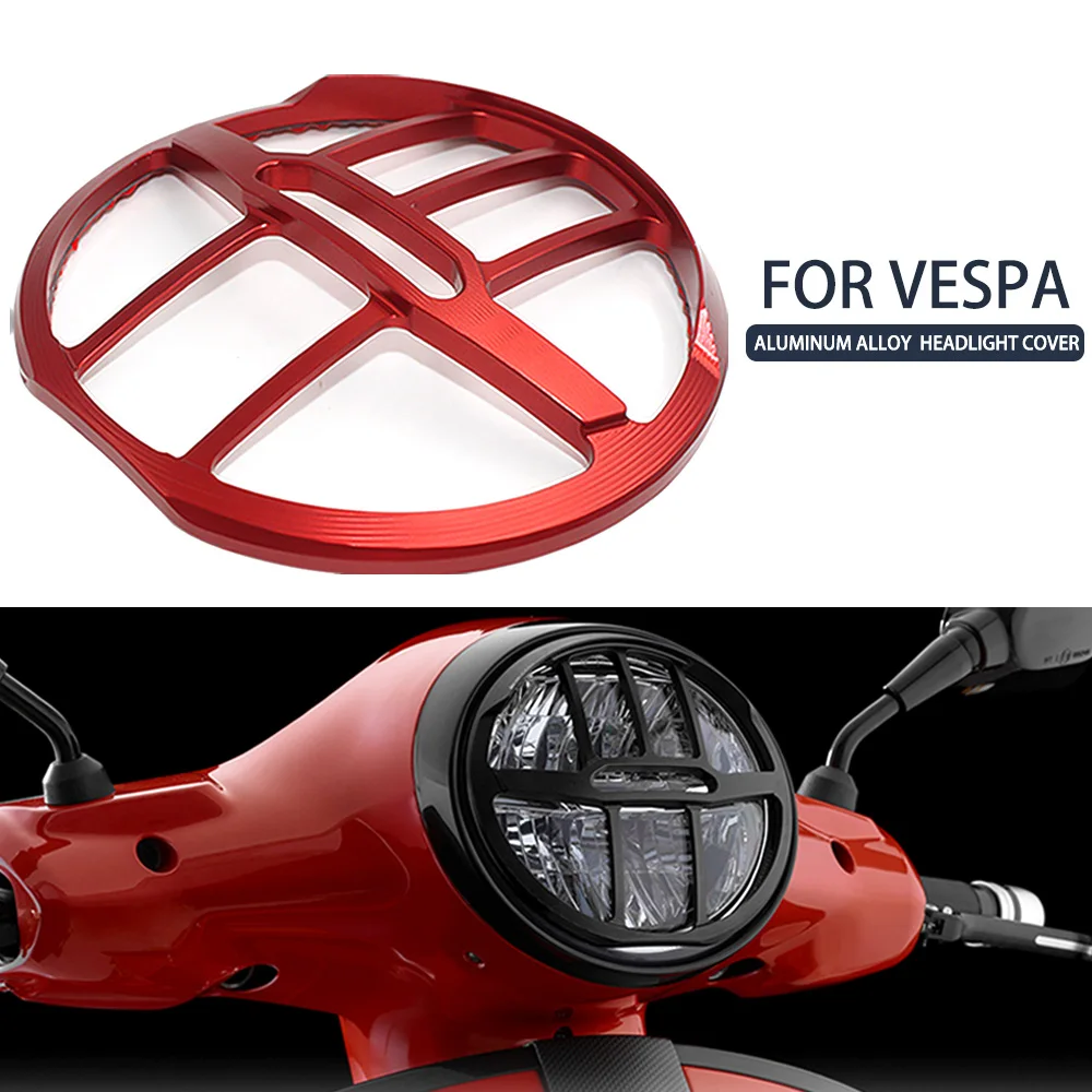 

Motorcycle Headlight Grilles Guard Protector For Vespa GTS SUPER TECH 300 HPE 2023 Headlamp Front Light Protection Cover