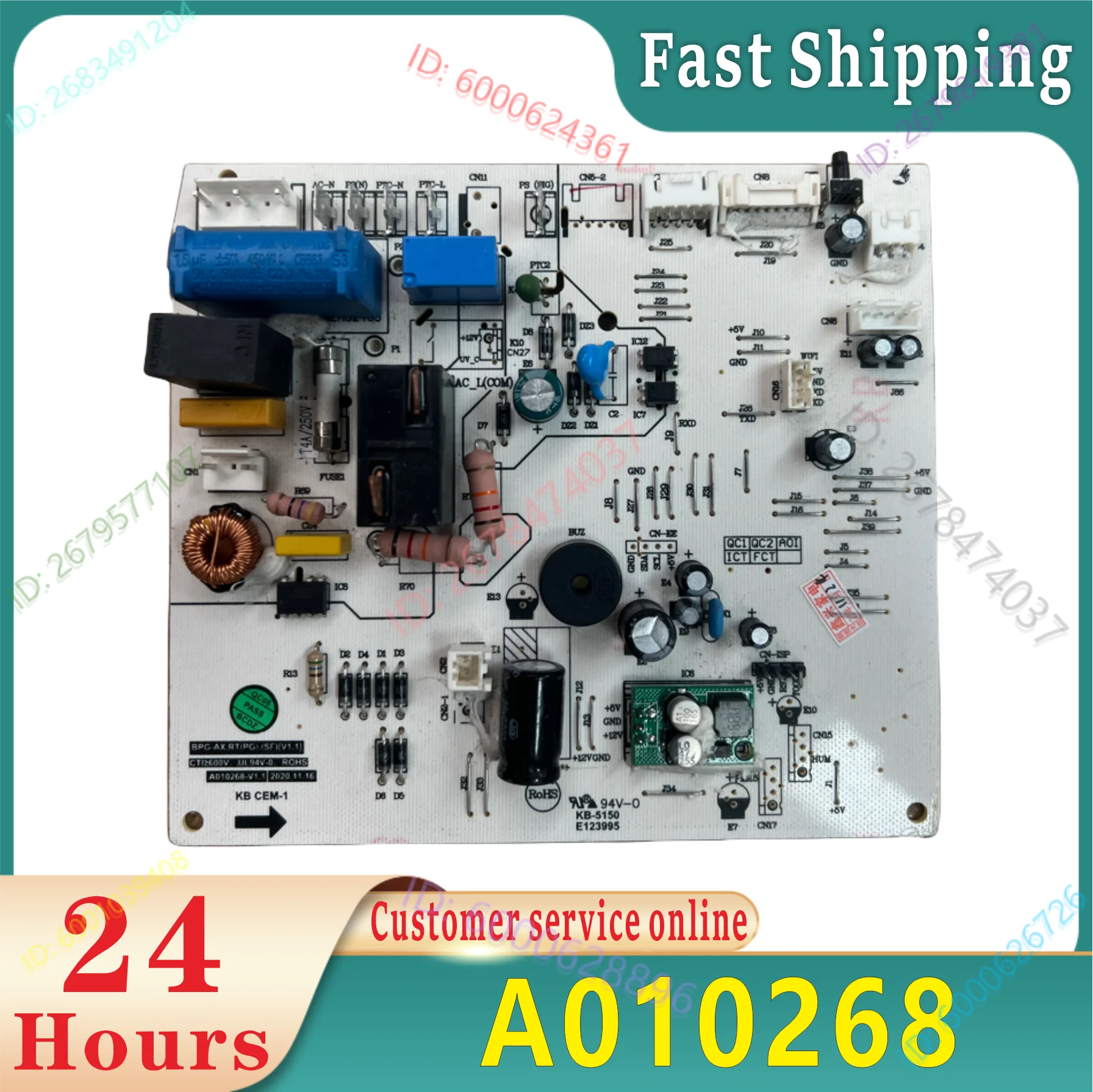 

Air conditioning computer version motherboard BPG-AX.RT (PG). (SF) [V1.1] Control board A010268 100% test
