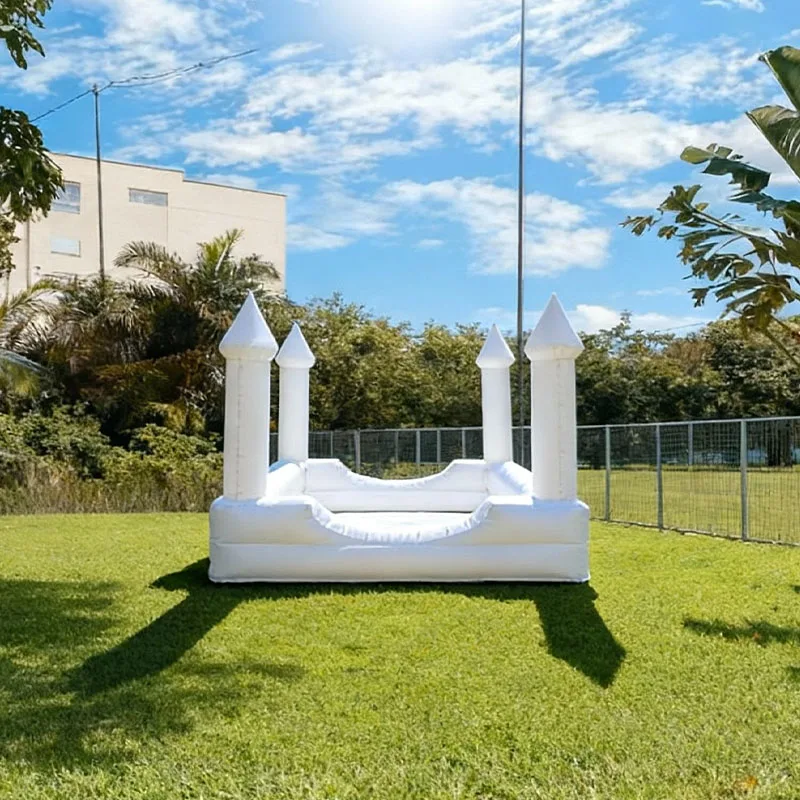 บ้านลมเด็กเล็กแบบเป่าลม, บ้านเด้งดึ๋งสีขาวสำหรับเด็กวัยหัดเดินทำจาก PVC, บ้านเด้งดึ๋งธีมสายรุ้งสำหรับงานวันเกิด