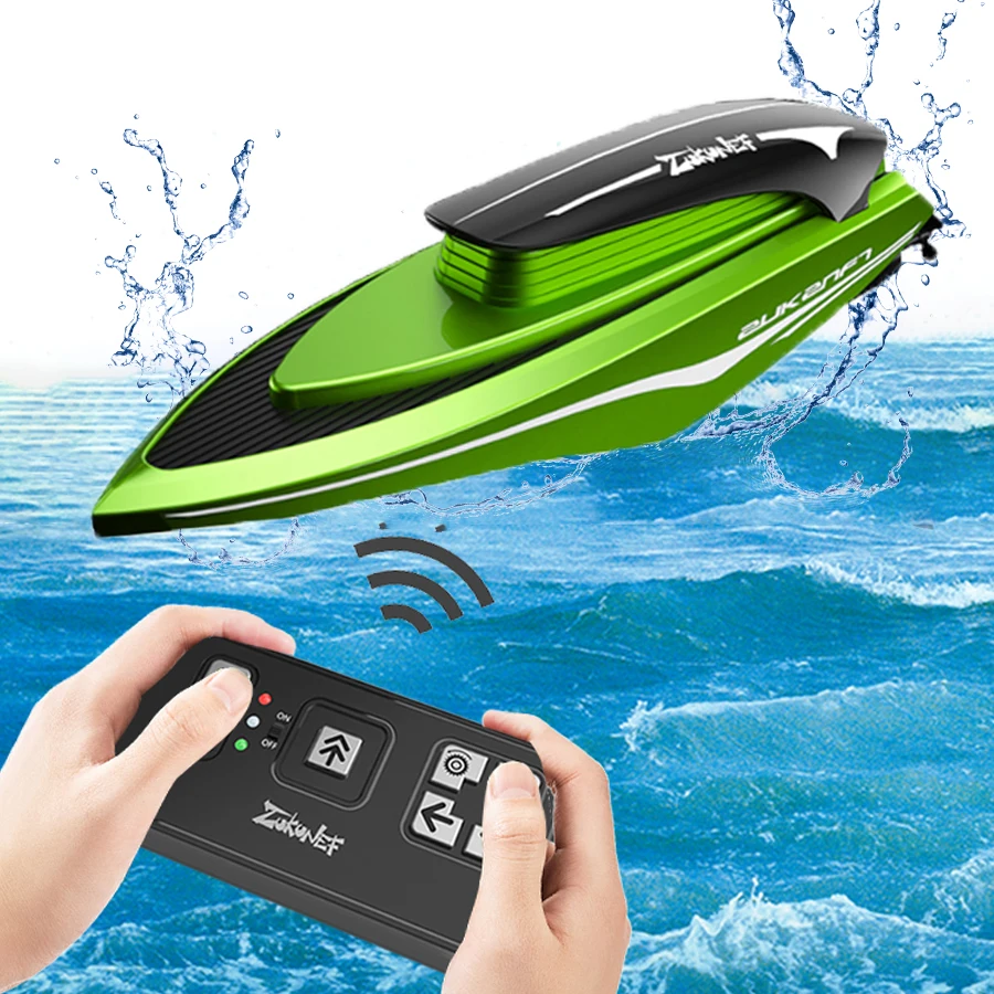 Mini RC Boot Elektronische Racing Speedboot Afstandsbediening Schip Hoge Snelheid Kinderen Competitie Spel Water Speelgoed Kid Kerstcadeau