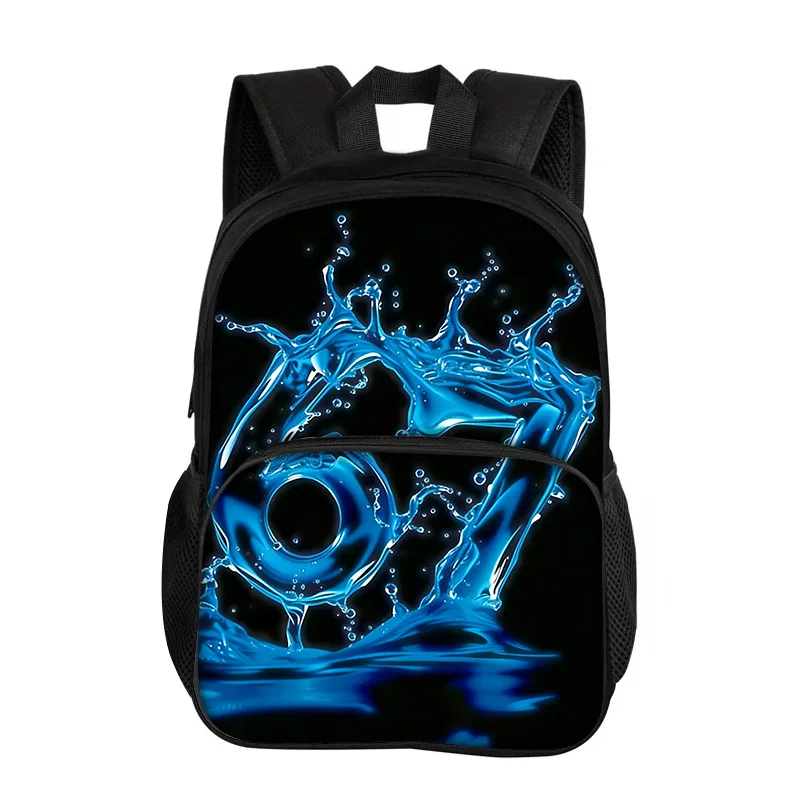 67 letter Round Front Bag Backpack Cartoon Printed New Trendy High Quality Student's Best School Companion