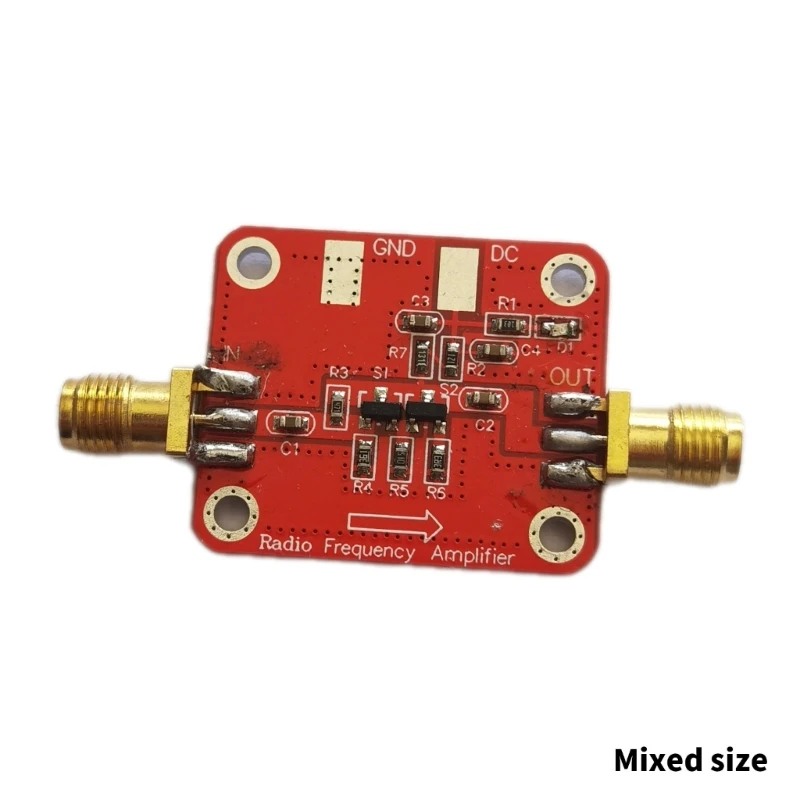 10KHz‑100MHz 10dBm บรอดแบนด์โมดูลเครื่องขยายสัญญาณ RF ความถี่สูงเสียงรบกวนต่ำ