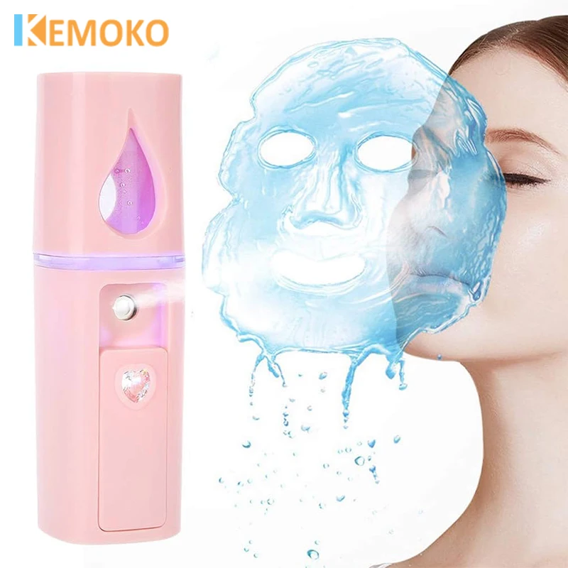 

20ml Nano Facial Sprayer Portable USB Rechargeable Handheld Face Steamer Air Humidifier SPA Moisturizing Hydrating Skin Care