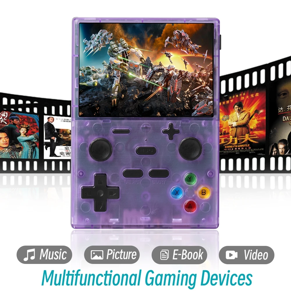 Imagem -04 - Portátil Mini Handheld Game Console Tela Ips Jogadores Arcade Retro 10000 Jogos Ps1 Mame md Gaming 3.5 Xgb35