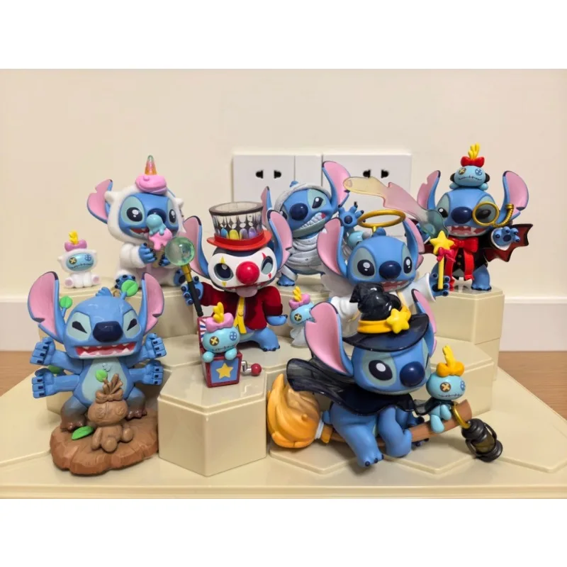 Disney Stitch Seri Buku Harian Lucu Tide Play Model Tangan Imut Dekorasi Hadiah Liburan Untuk Teman Desain Aksi Blind Box