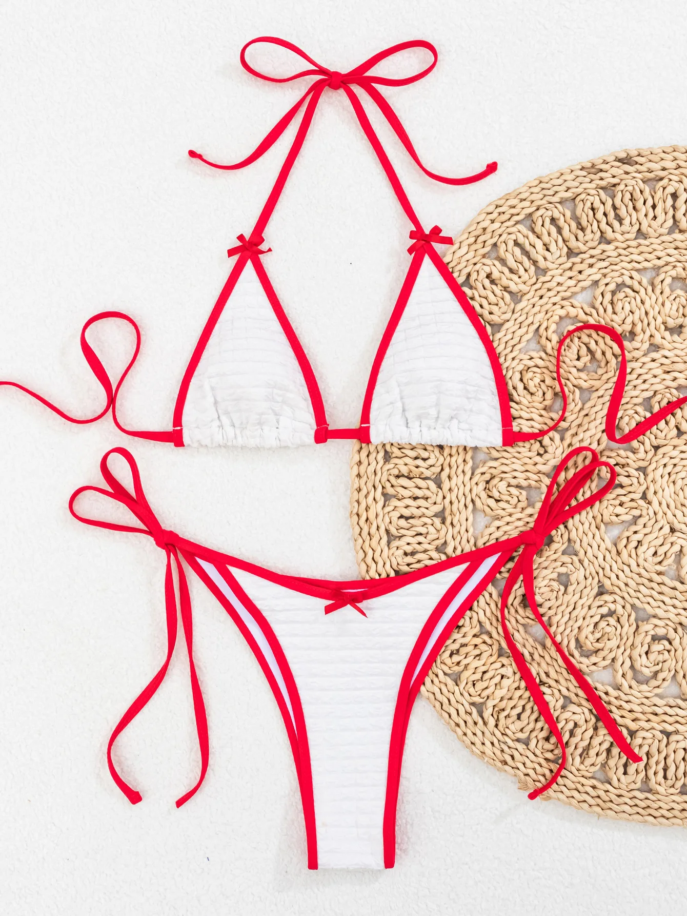 2026 été femmes Micro Bikini ensemble Sexy licou à lacets maillots de bain Push Up string Trikini dos nu maillot de bain maillot de bain Monokini