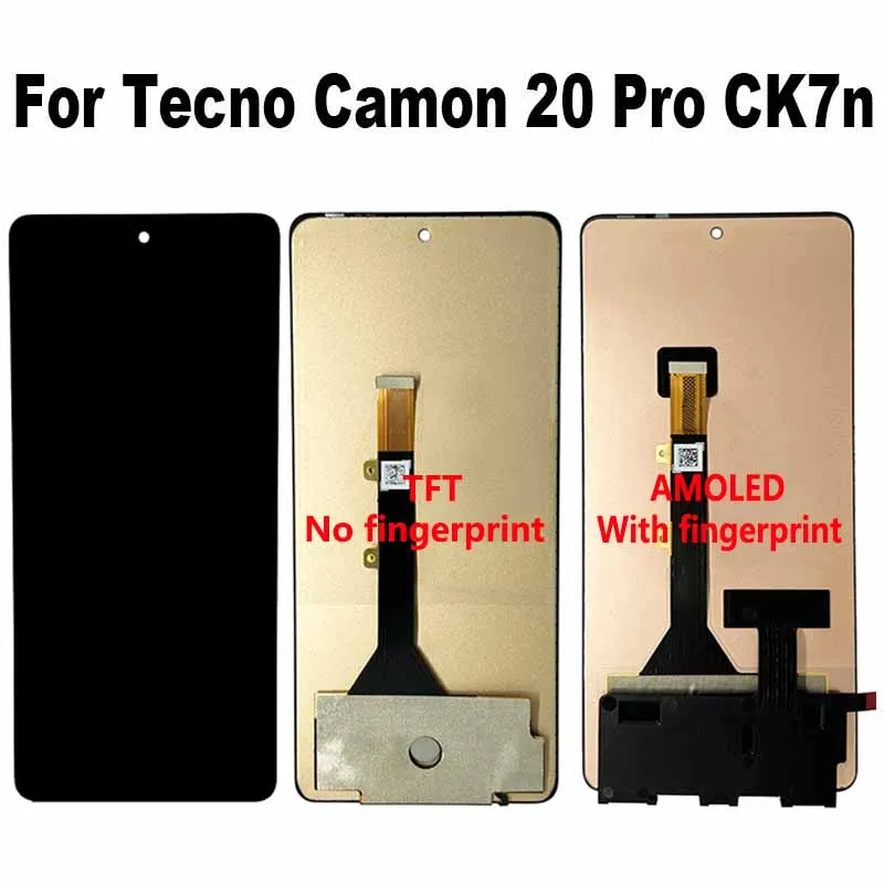 

For Tecno Camon 20 Pro CK7n LCD Display Touch Screen Digitizer Assembly Replacement Parts