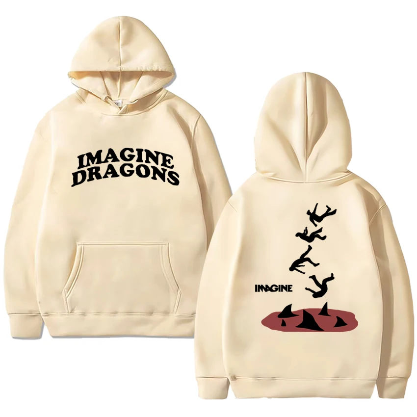 2025 Rock band Imagine Dragons Popular Hoodies Men women vintage hip hop streetwear Sweatshirt Unisex Fleece harajuku pullovers