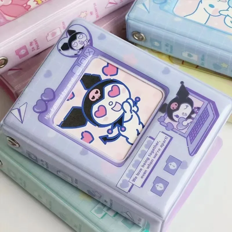 Kawaii Memory Book Sleeves Gift Hello Kitty Refillable Photo Album Cute Cartoon Design for Kpop Star Cards Collection