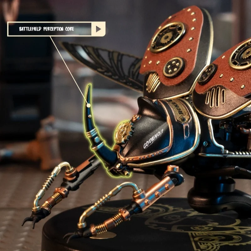 Mechanical Beetle 3D Metal Puzzle Steampunk DIY Assembly Model Handmade Craft Desktop Decor Creative Gift For Hobbyists