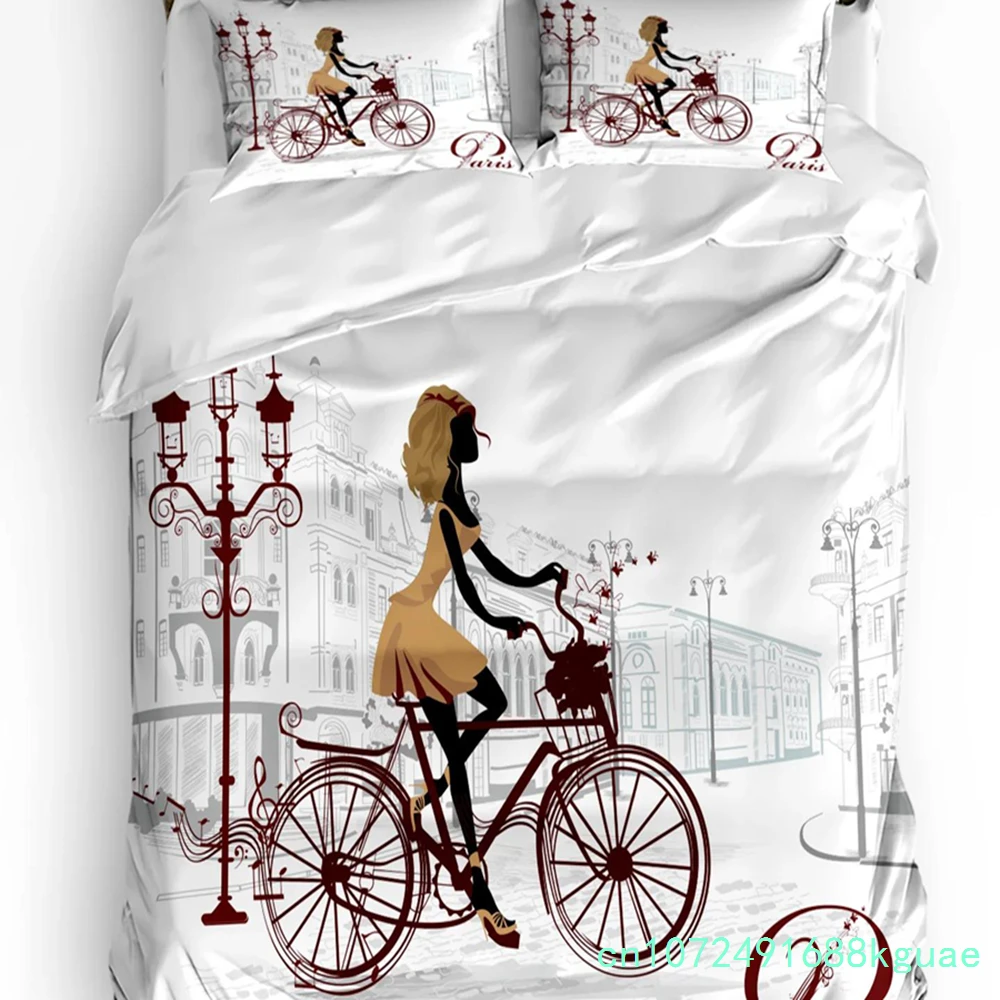 Romantic Bedding Set For Bedroom Bed Home I Love You Quote With Hearts Romance Couple Val Duvet Cover Quilt Cover And Pillowcase