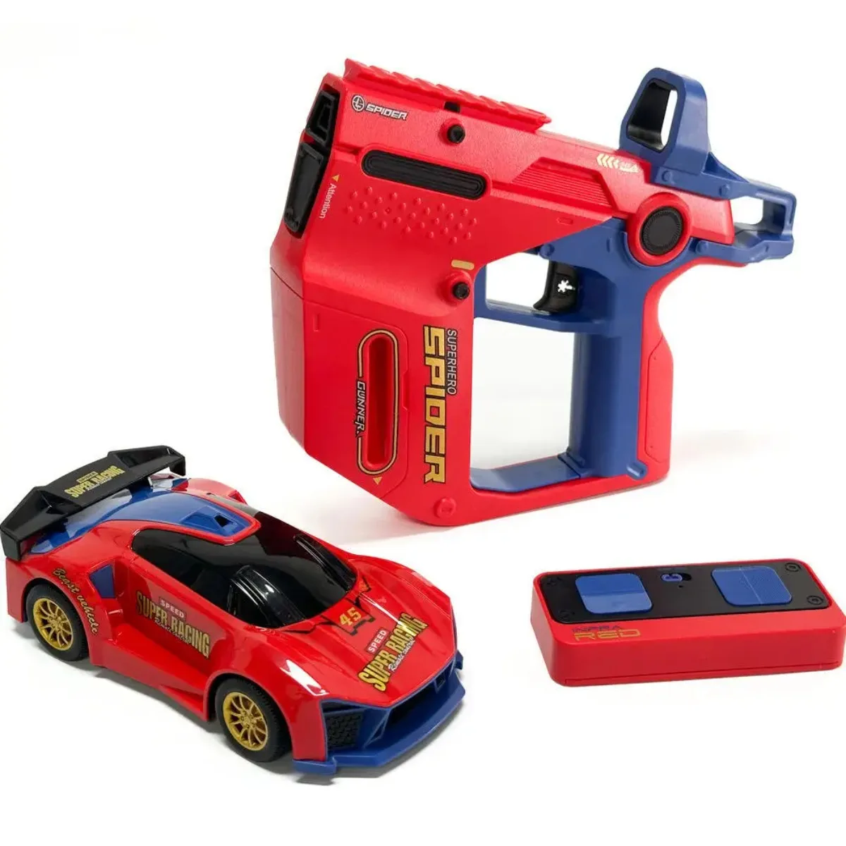 2.4GHz RC Battle Car Set with Infrared Gun, Rechargeable Remote Control Racing Tank Vehicle, Gift for Kids Boys Girls Outdoor