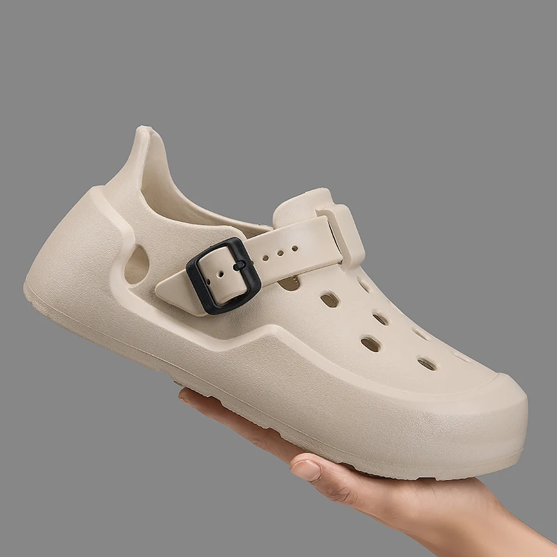 

Нескользящие уличные сандалии и тапочки с мягкой подошвой, пляжная обувь, осенняя новинка 2026 года, мужские повседневные туфли, тапочки, обувь для пар