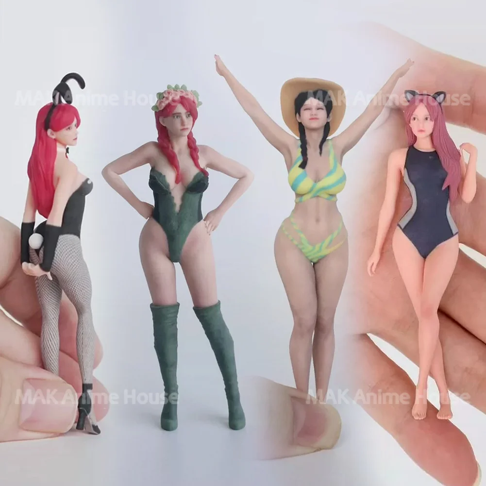 

Изысканная роспись на лице1/18 1/16 1/12Сексуальный купальник Кролик Красота Пляж Солнечная фигурка Гиперреализм Модель Сцена Креативные игрушки