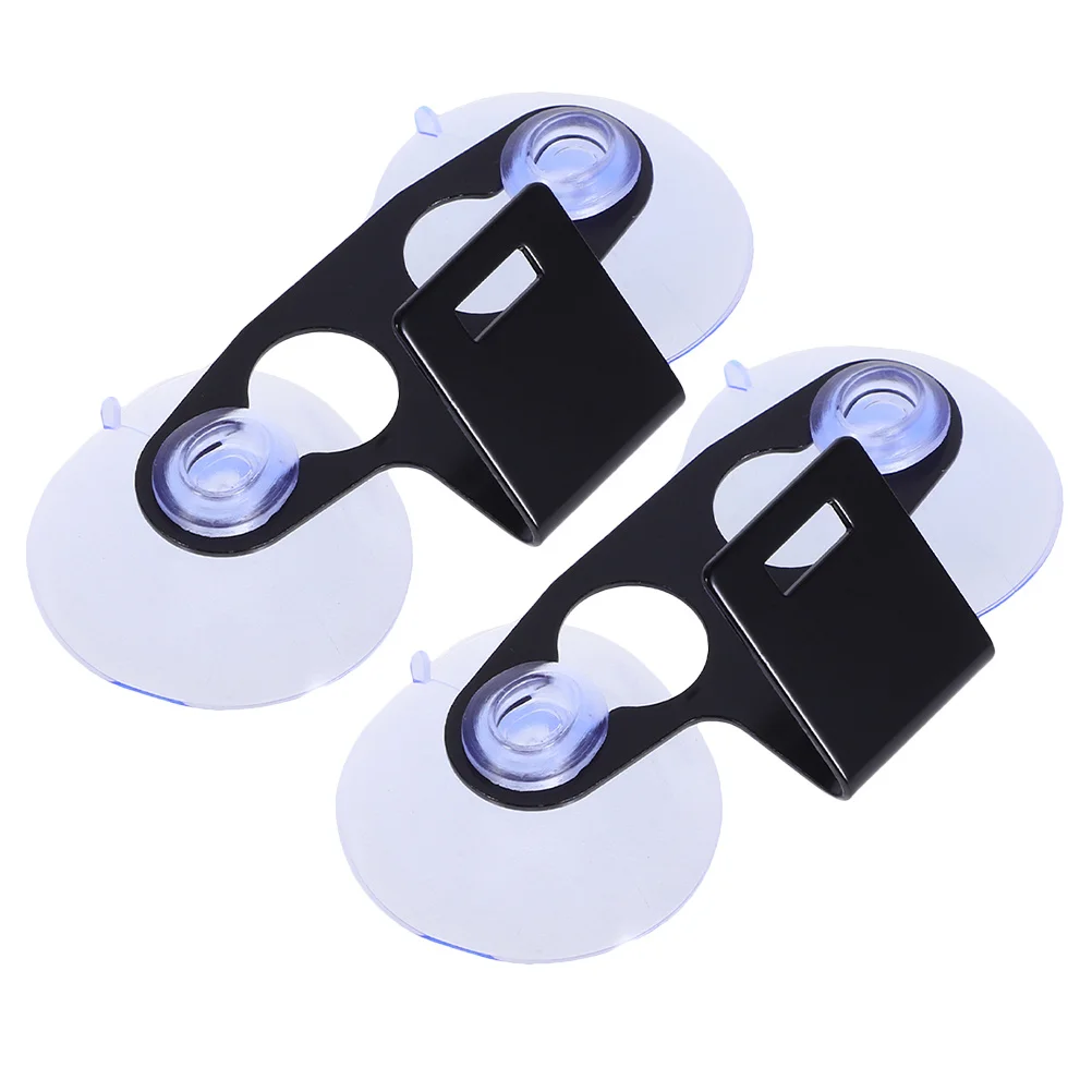 

2Pcs Radar Mounting Bracket for Car Windshield High Compatibility Suction Cup Base Sturdy Plastic Construction for Smooth