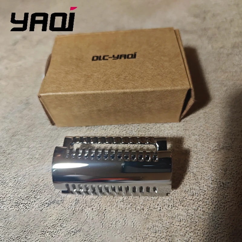 YAQI Top Aggressive Chrome Color Double-edged Mens Slant Safety Razor Head Replacement Accessory