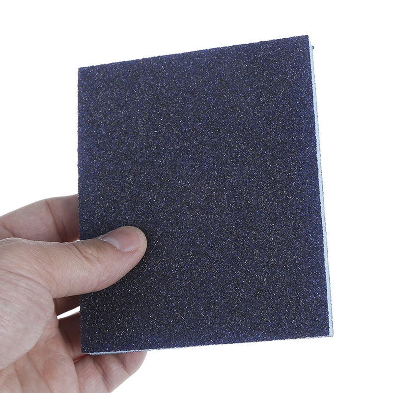 2PCS Random Color Polishing Sanding Sponge Block Pad Sandpaper Assorted Abrasive Tool 120*100*12mm