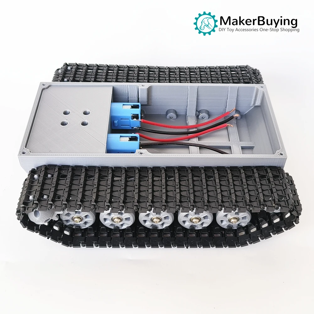 Track chassis tank intelligent diy climbing car robot toy 3D printing upgrade accessories TT motor version