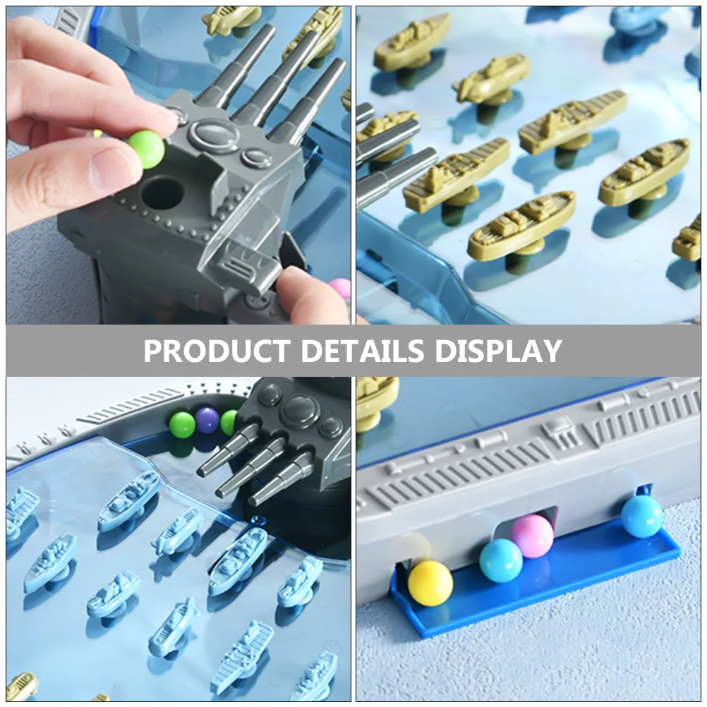 1Set Navy Battle Interactive Game 2-Player Fighting Battle Shooting Launcher Indoor Portable Kids Board Game Competition Fun