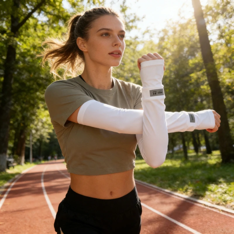 

Летние женские свободные рукава из ледяного шелка для защиты от солнца, УФ-защита для активного отдыха, спорта, вождения, езды на велосипеде, тонкие дышащие рукава