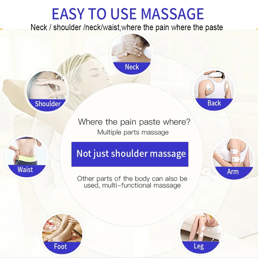 8-Modus Elektrischer EMS Muskelstimulator Akupunktur TENS Elektrostimulations-Massagegerät Digitaler Massage-Impuls Elektrostimulator – Detail 17
