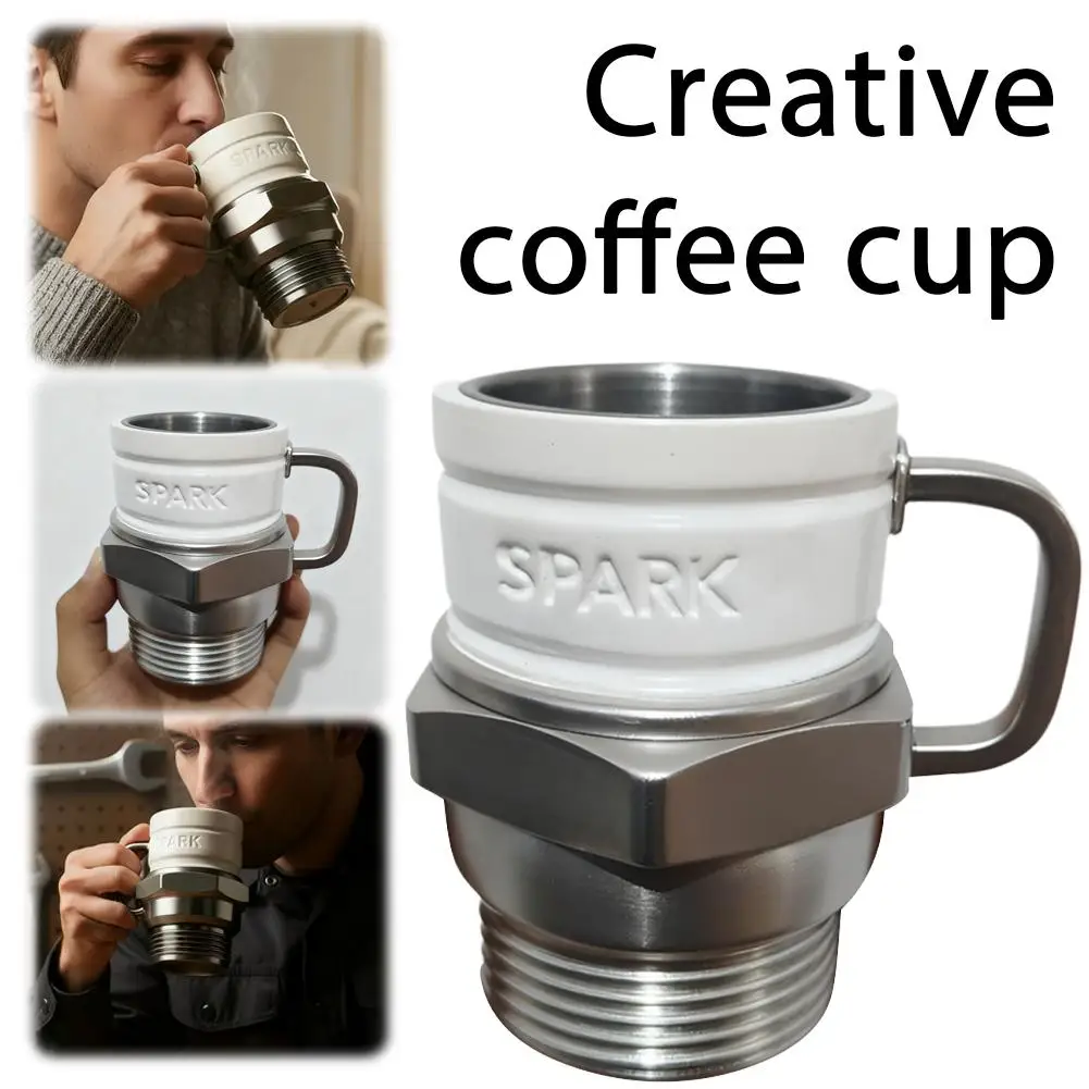 Zündkerzenförmige Tasse, Kaffeetasse für Autoliebhaber, perfektes Geschenk