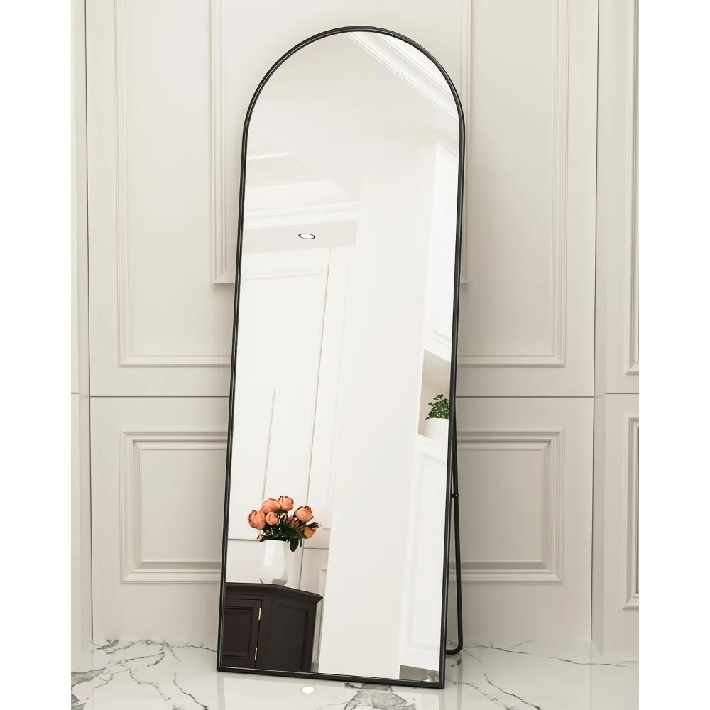 Vrijstaande spiegel over de volledige lengte, 65"x22", vloerstaande spiegel voor slaapkamer, geschikt om op te hangen of vrijstaand gebruik