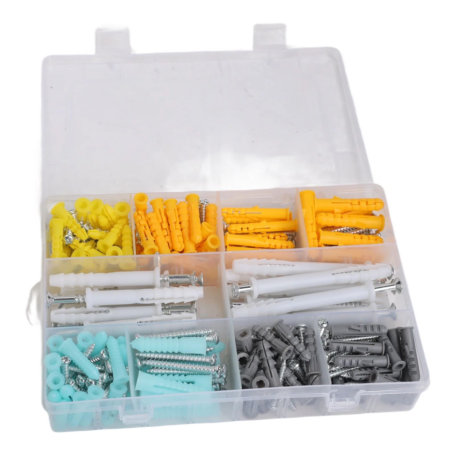300Pcs For Drywall Fastener Set with Self-Tapping Screws and Anchors for Securing Household Items to Plasterboard Surfaces