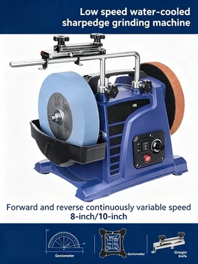 8 Inch Low Speed Electric Sharpening Machine Household Woodworking Tool for Chisels Carving Knives