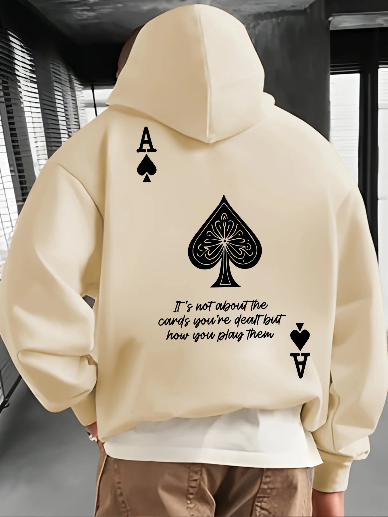 Mens not cards hold play poker graphic hoodie navy off white one piece traf hoodies moletom masculino akatsuki vlone traf