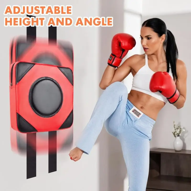 40/30cm Quality Leather Punching Target Boxing Bag Mat Taekwondo Training Sandbag Wall Focus Pad Muay Thai Kicking Fighting Gear