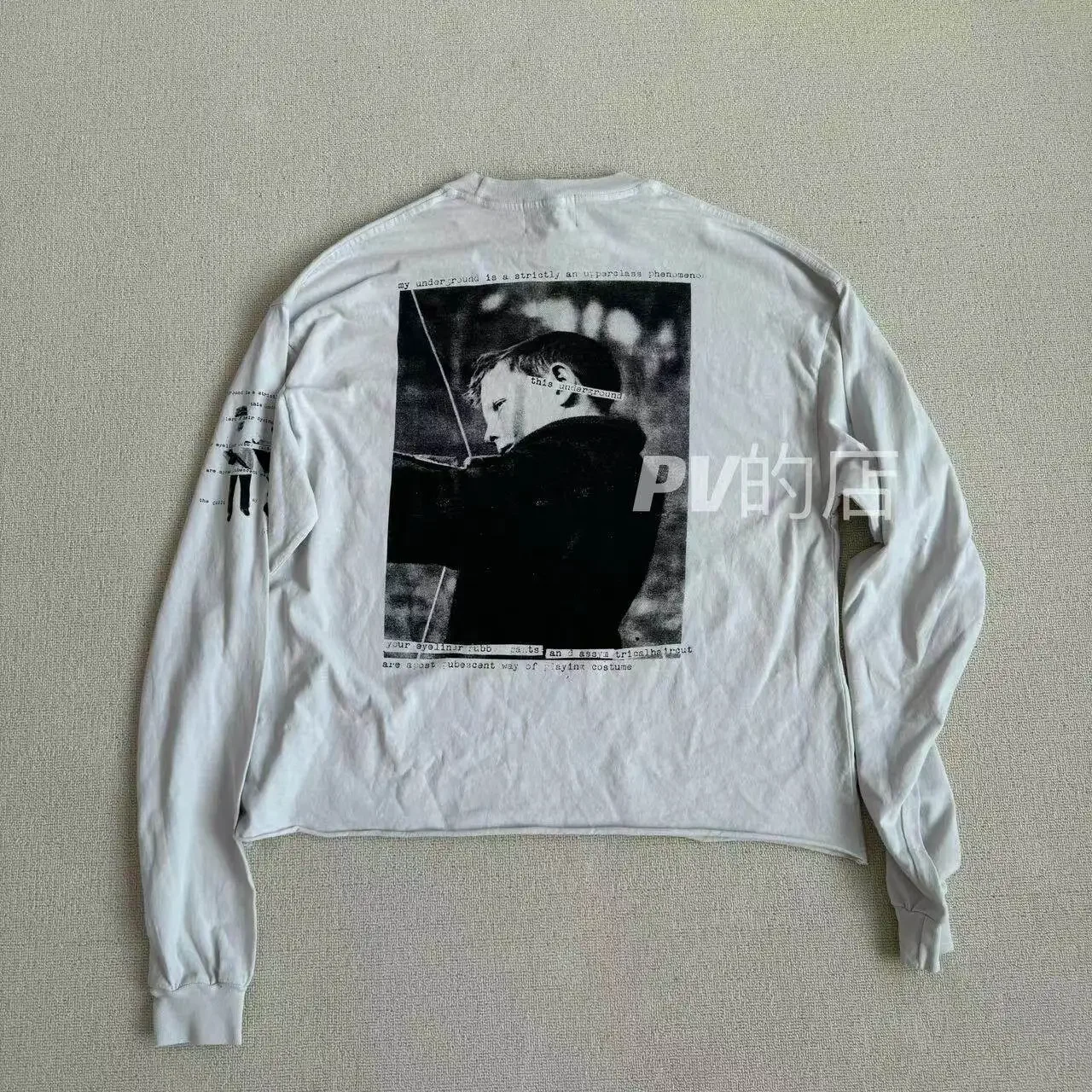 ER/D Tricycle Print Loose Long Sleeves