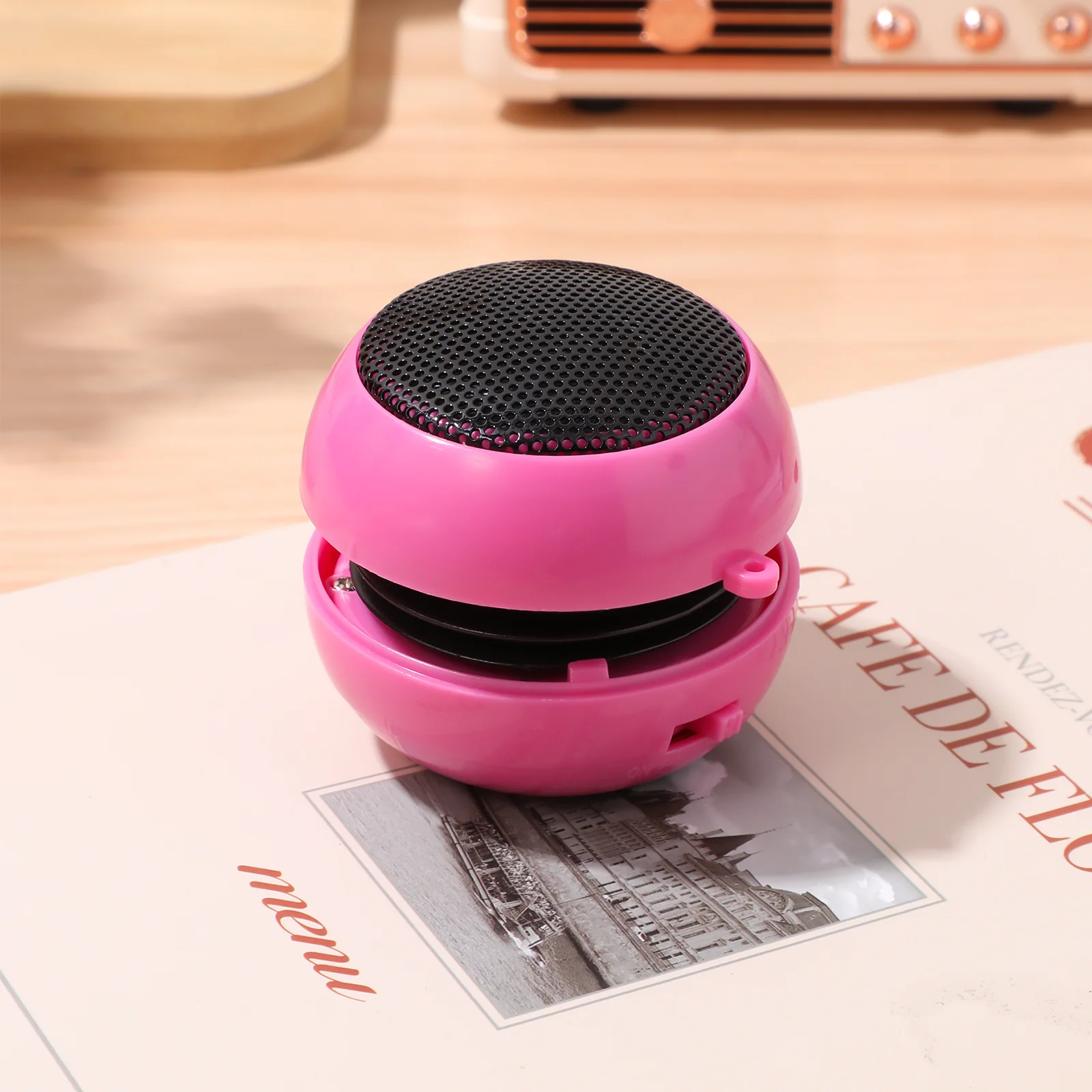 

USB Charging Speaker 3.5mm Cable Desktop External Portable Mini Voice Box for Laptop Phone Tablet Aux in Speaker