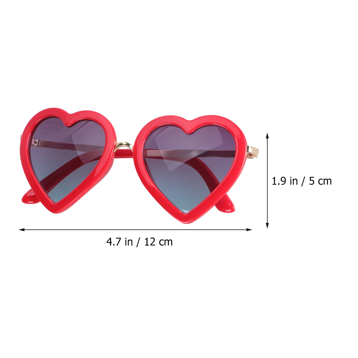 

Heart Shaped Sunglasses Lightweight Durable Valentine Eyewear Women Men Fashion UV Protection Trendy Accessories Party Gifts