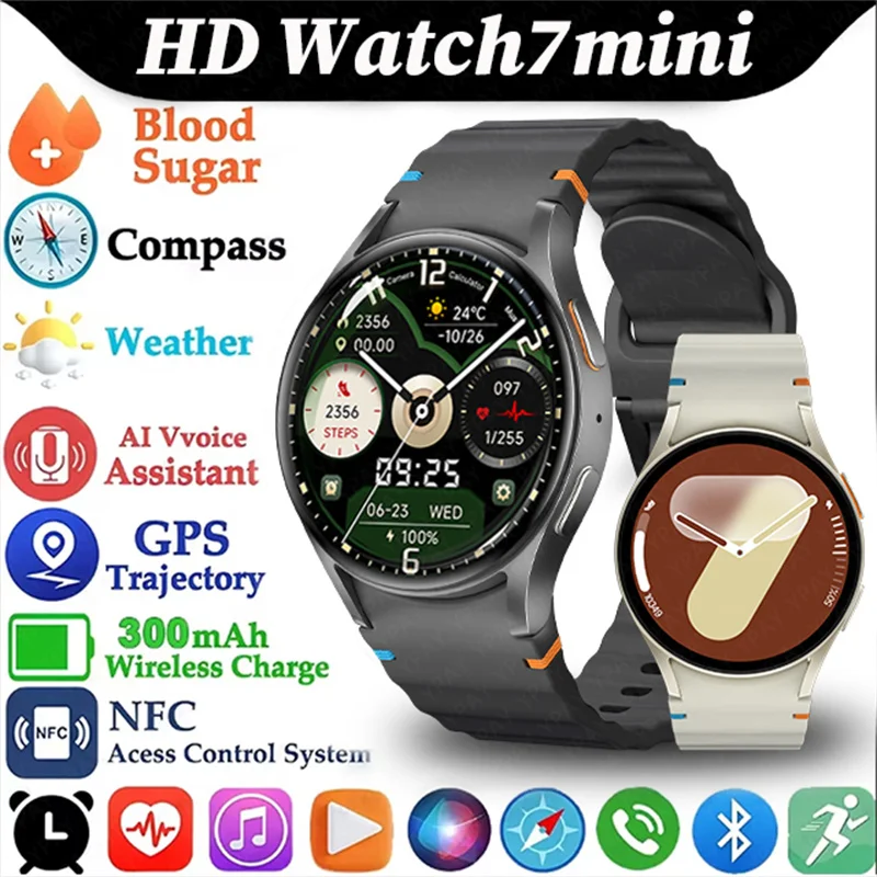 Para Samsung Galaxy Smart Watch7 hombres pantalla AMOLED multifunción rastreador de actividad/deporte salud BT llamada mujeres reloj inteligente 2024 nuevo