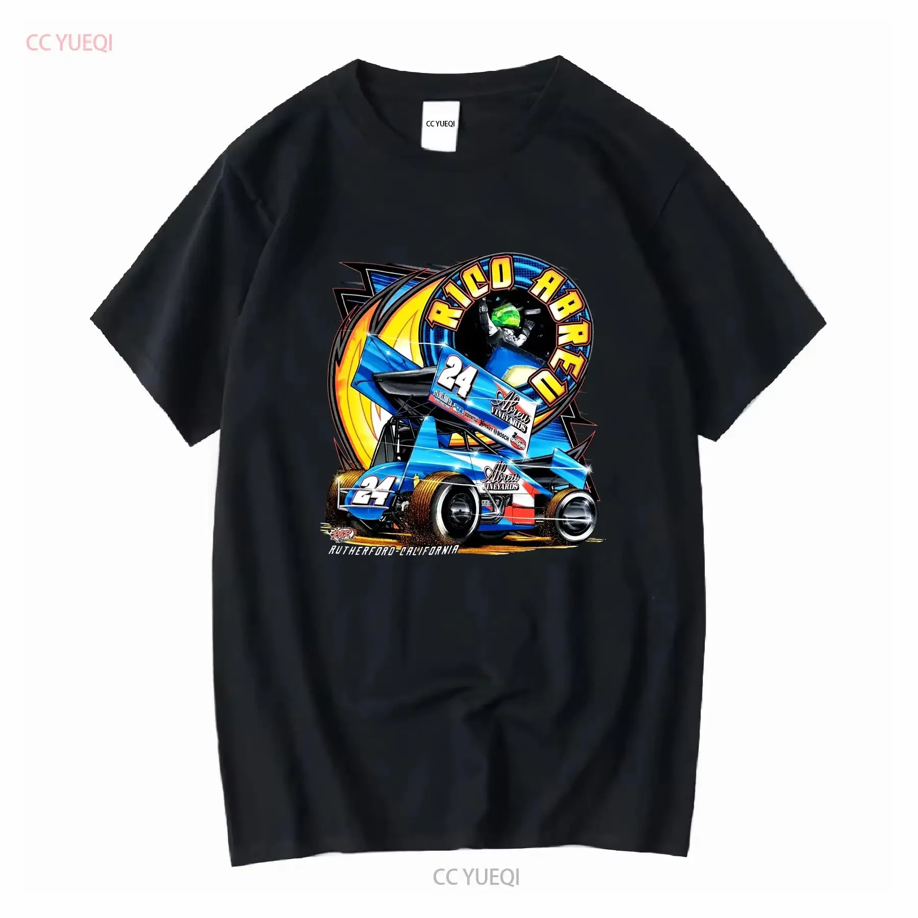 

Rico Abreu Size XL Mens Rutherford California Black Double Side T Shirt vintage Washed graphic streetwear Soft homme vintage