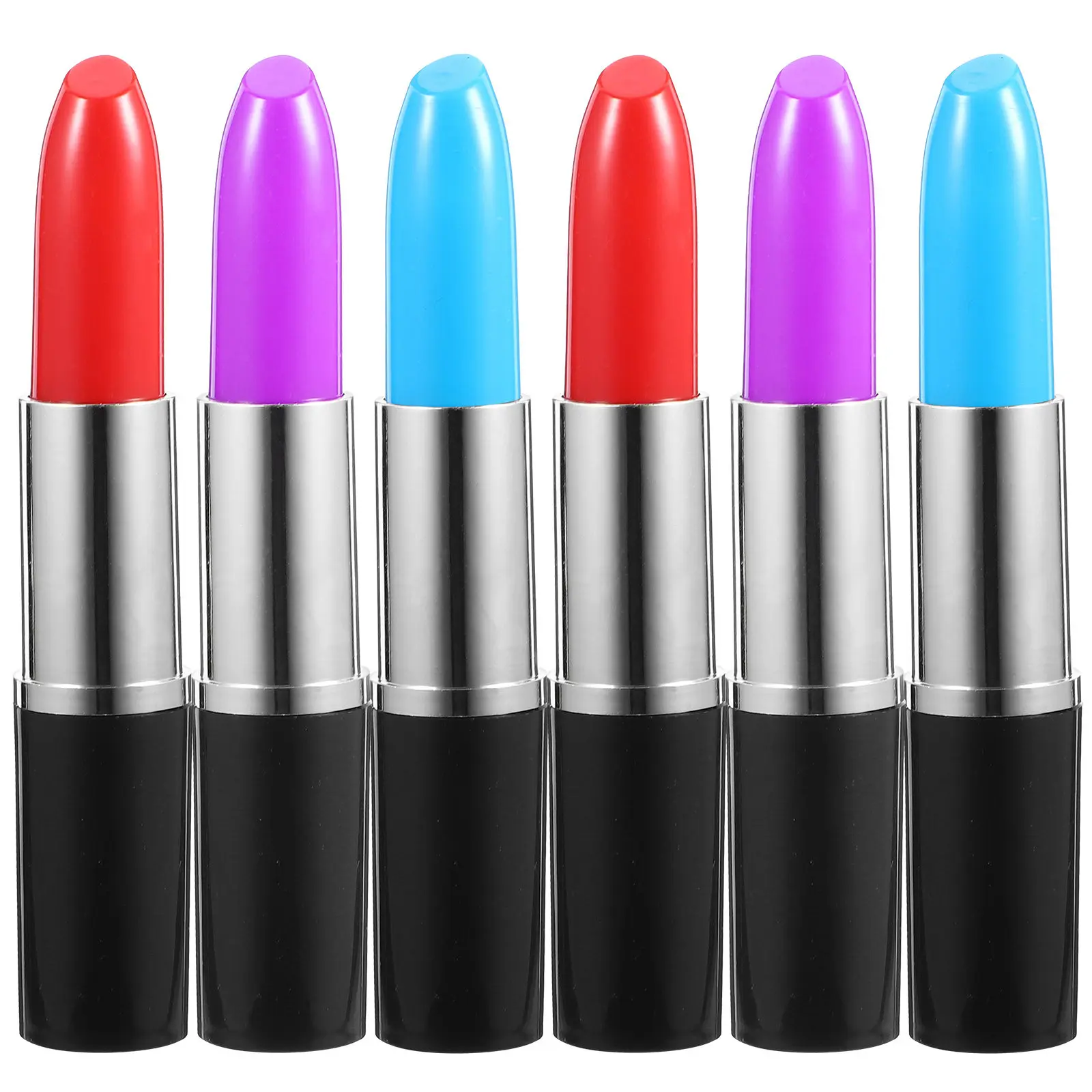 

24Pcs Lipstick Ballpoint Pen Creative Smooth Writing Quick-Drying Ink Home Office School Gift Plastic Lipstick Sign Pen