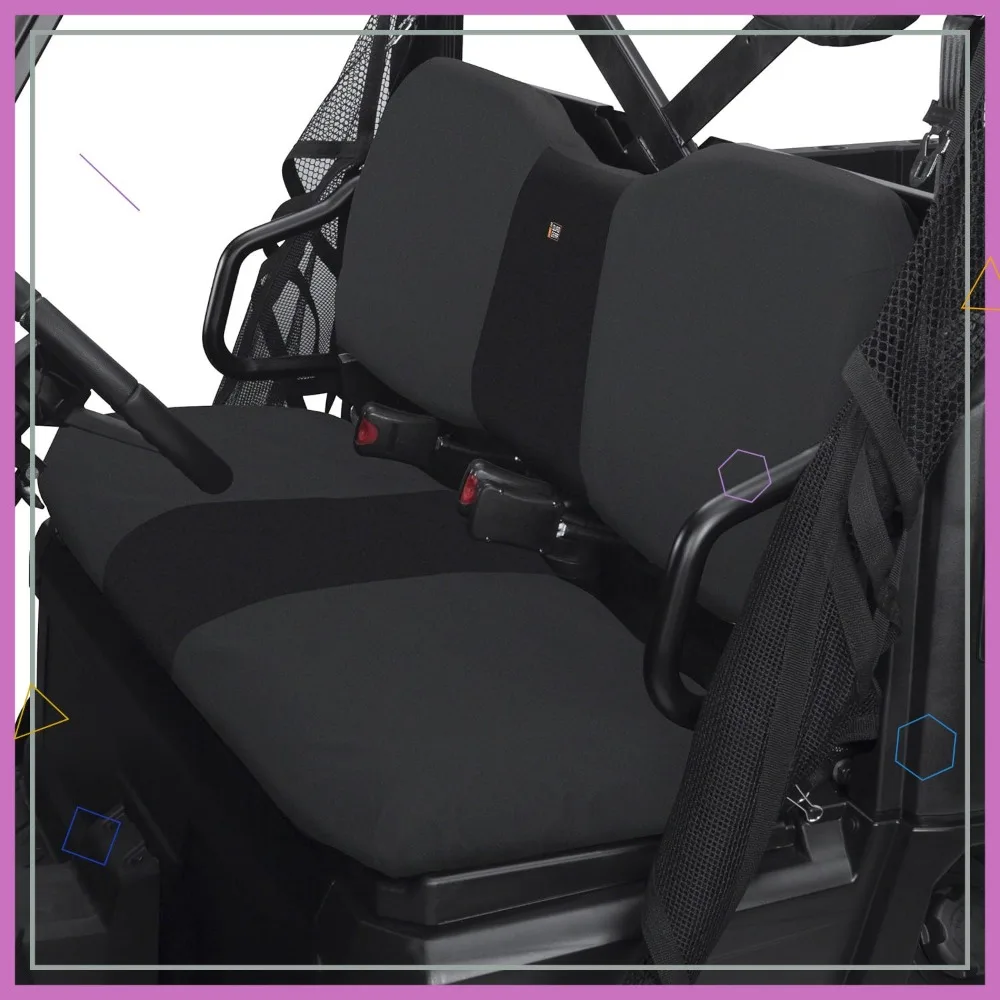 

Universal UTV Bench Seat Cover, Heavy-Duty Water-Resistant Fabric, Fits Full-Size Models (2015 and Older), Black