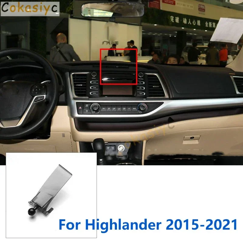 

Специальные крепления 17 мм для Toyota Highlander, автомобильный держатель для телефона, GPS, поддерживающий фиксированный кронштейн, аксессуары для воздуховыпускного отверстия, 2009-2021
