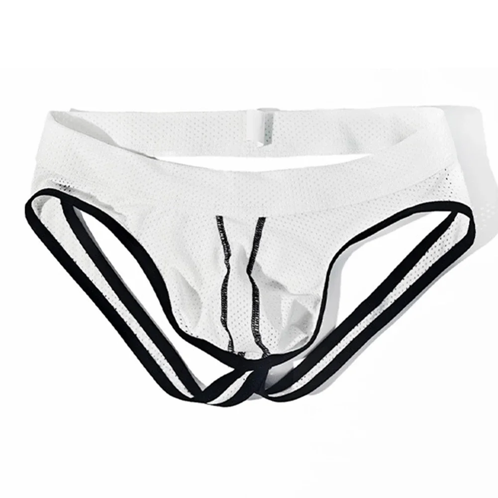 Men's Backless Mesh Thong Underwear With Open Butt And Bulge Pouch Design Breathable And Stretchy Erotic Briefs