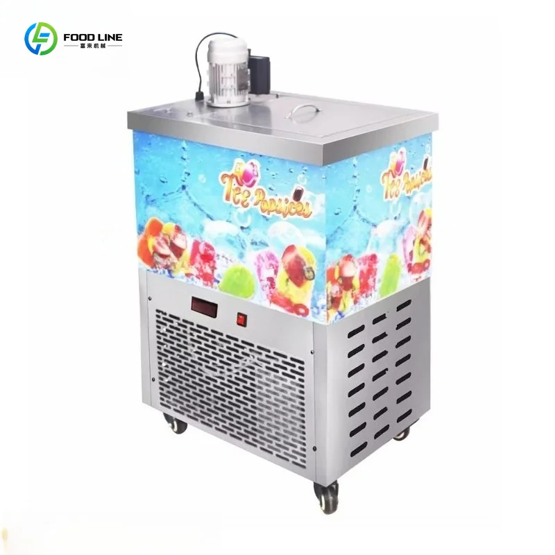 Customized High Grade Automatic Ice Cream Popsicle Equipment Equipped With 8 Molds