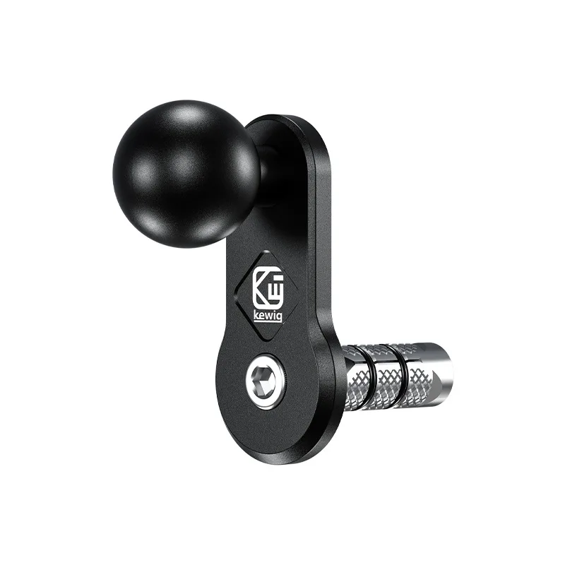 قاعدة تثبيت جذعية شوكة للدراجات النارية من Kewig ، محول رأس الكرة ، حامل GPS لـ GoPro ، كاميرا Insta360 ، ملحقات الهاتف ، جديد ، 1"