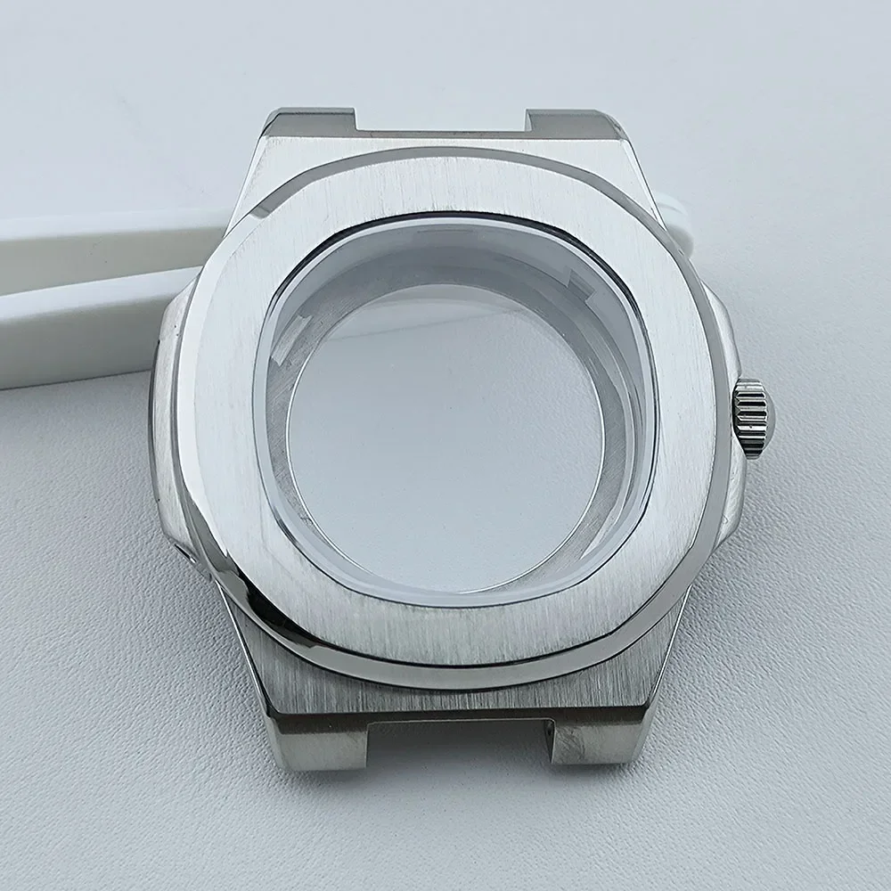 41mm Uhrengehäuse Hohles Zifferblatt Automatische mechanische Saphirglas Uhrenteile für MOD Nautilus NH38 Uhrwerk Uhrenzubehör