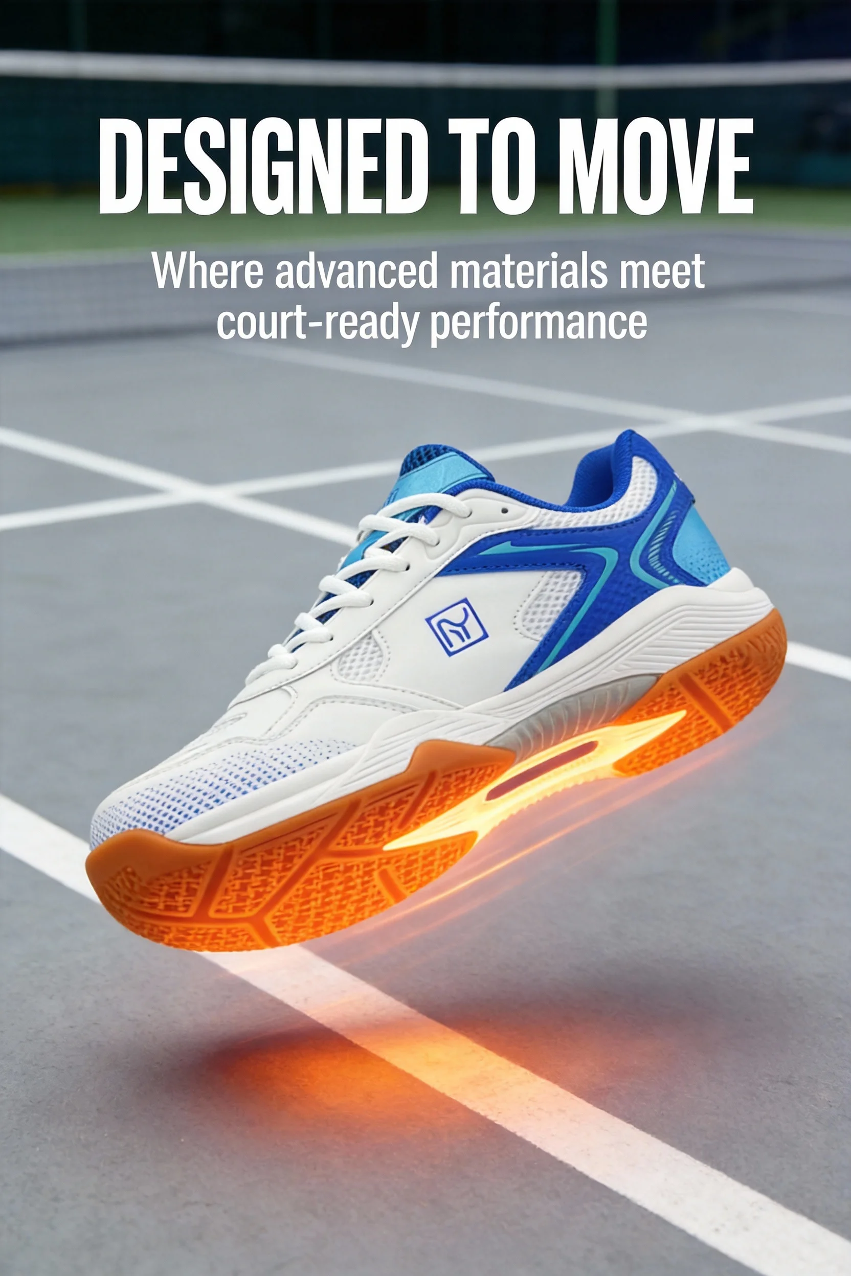 Tennisschuhe, verschleißfest, rutschfest, mit Dämpfung, für Tennisplatz, Training, Wettkampf, Herren, Damen, professionell, Anti-Twist, sportlich, funktional – Detail 2