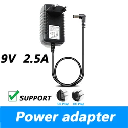 AC 100-240V DC L-type Orifice 9V 2.5A Power Adapter UK Plug AU Plug 3.5*1.35MM Power Supply Eu Plug Us Plug