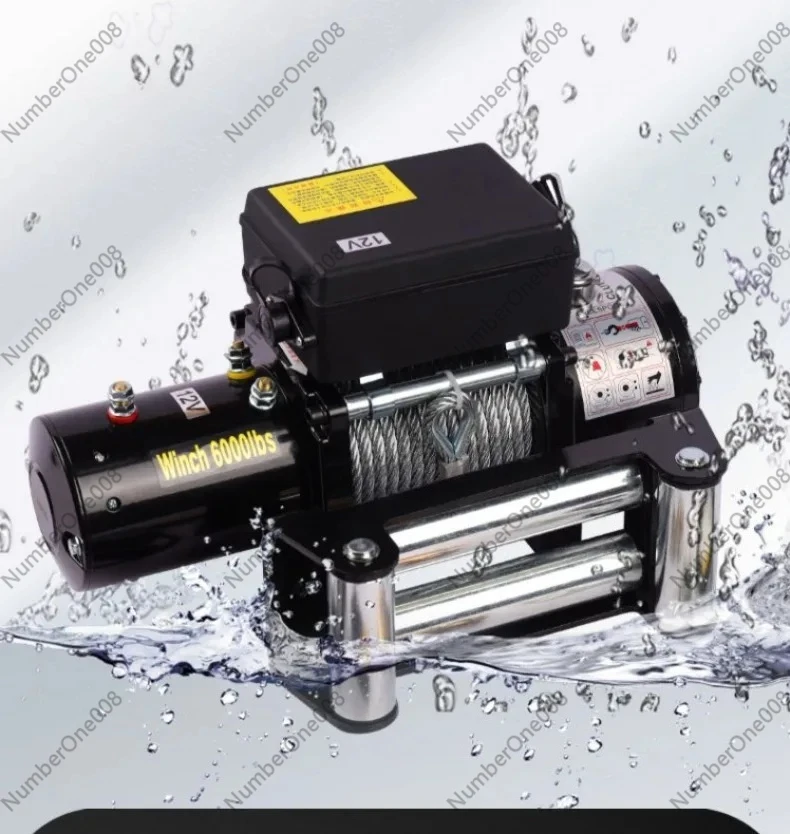 

12V Electric Winches for Off-road Vehicle Self-rescue Car Winch 24V Electric Hoists Hoist Vehicle Mounted Crane for Outdoor