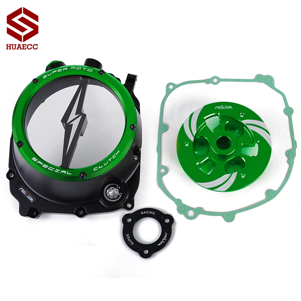 CNC Motorcycle Pressure Plate Engine Transparent Clutch Cover Guard For Kawasaki Z1000 2016-2021