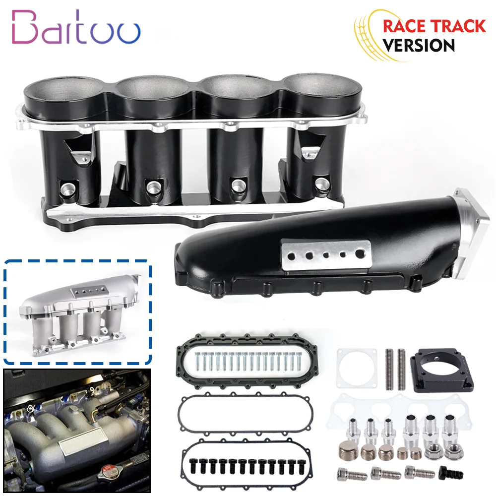 

Bartoo-Ultra Race Intake Manifold Kit For 02-06 Honda Acura RSX 2.0L TSX 2.4L & Civic Si 2.0L K-Series K-Swap K20 K20A2 CR1853