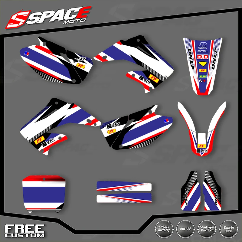 

Специальная мотоциклетная графическая фоновая наклейка SPACE для HONDA CR125 250 2002 2003 CR125 250 2004 2005-2012, наклейки, наборы наклеек 03