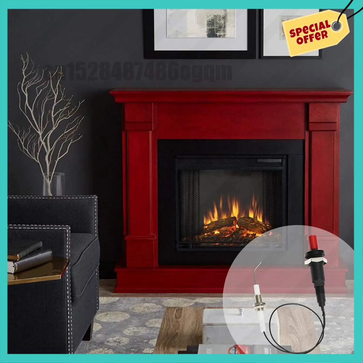 -ABJZ 3 Buah Perangkat Elektronik Kawat Busi Pengapian Elektroda Universal untuk Pemanas Kompor Gas Panggangan dan Perapian